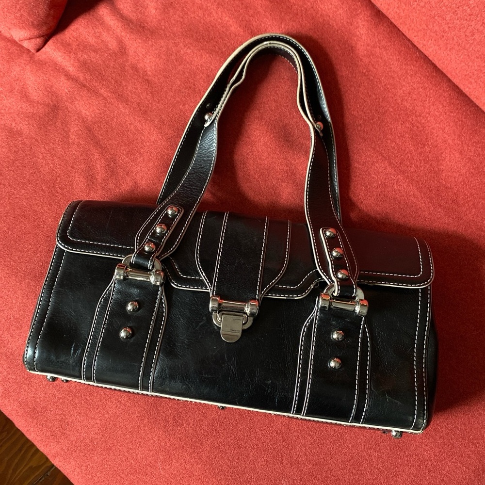Roxy Y2K Black Leather Handbag